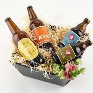 Gavekasse med lyse specialøl