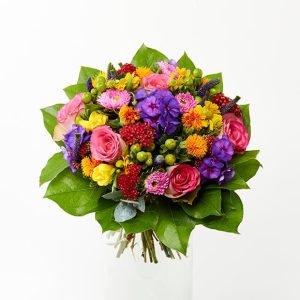 Farverigt blomstermix