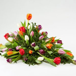 Båredekoration, blandede tulipaner