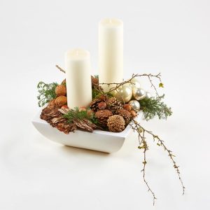 Juledekoration med naturmaterialer