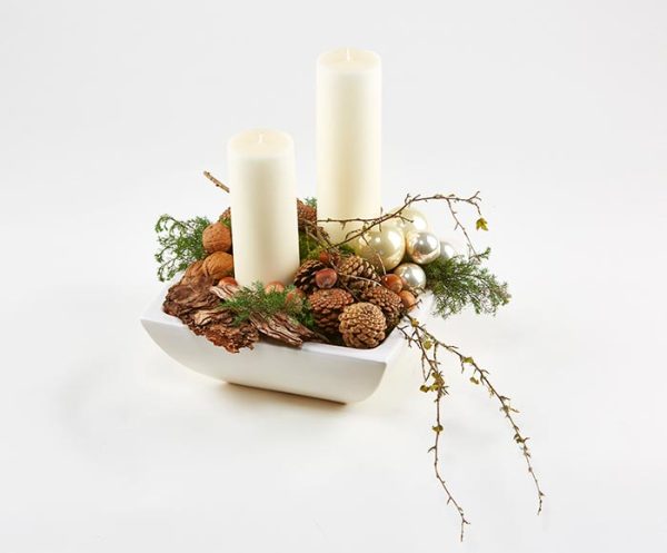 Juledekoration med naturmaterialer