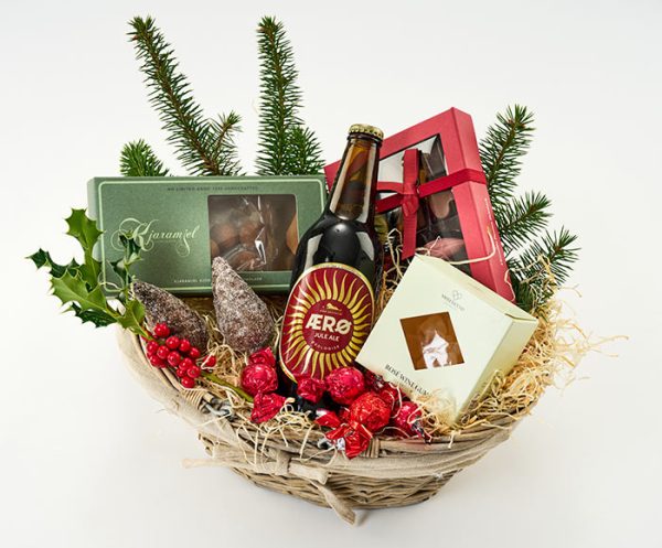Julehyggelig gavekurv