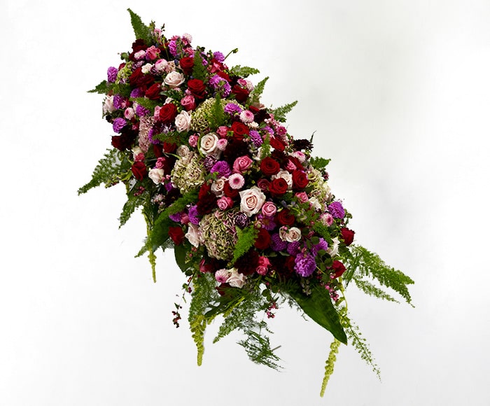 Kistepynt - fyldig - Blomster til begravelse