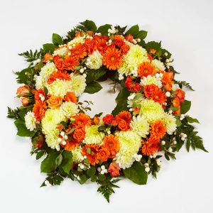 Rundpyntet begravelseskrans