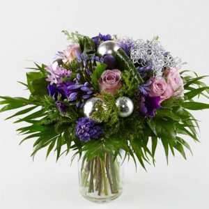 Farverig julebuket