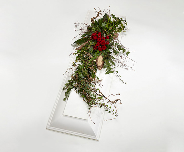 Kistepynt, natur - Blomster til begravelse