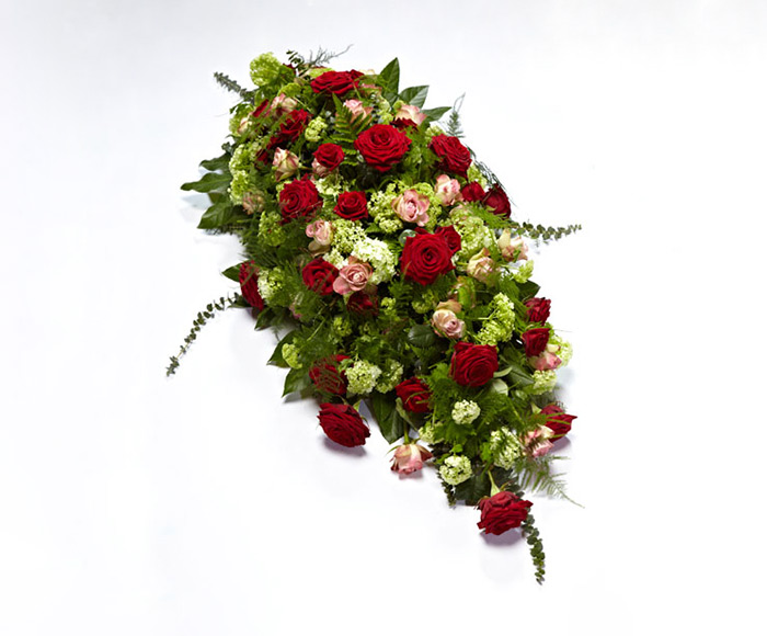 Kistepynt, tæt - Blomster til begravelse