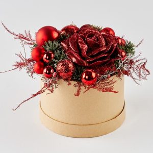 Julehyggelig blomsteræske, floristens valg