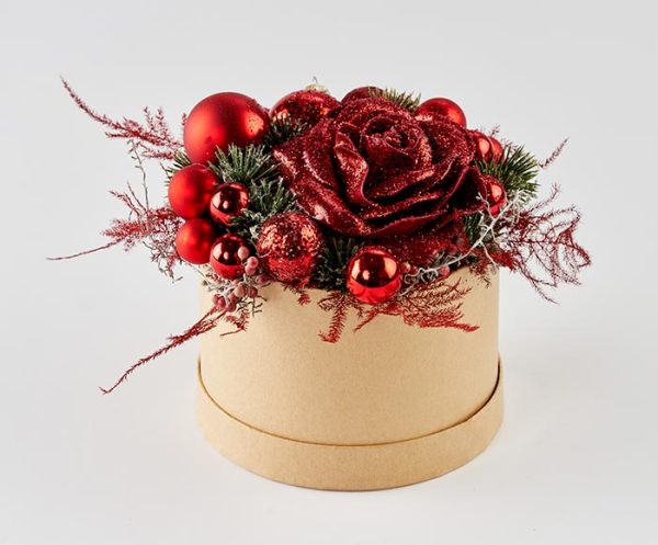 Julehyggelig blomsteræske, floristens valg