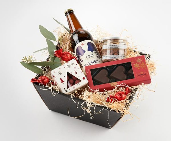 Festlig julefrokost kurv