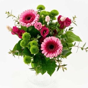 Lyserød buket, floristens valg