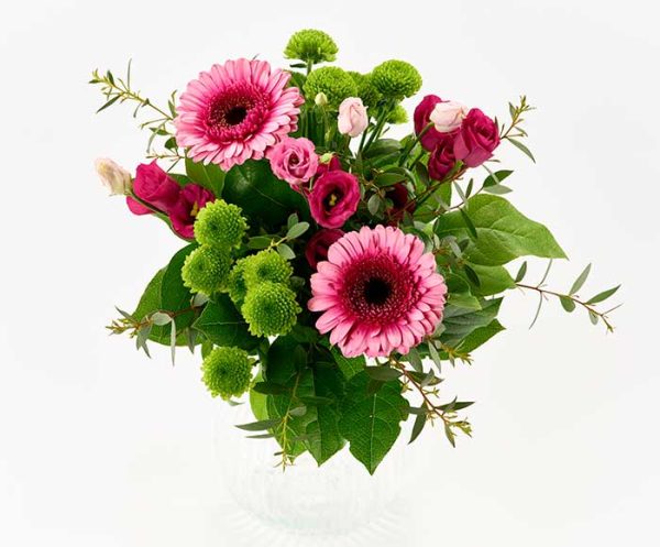 Lyserød buket, floristens valg