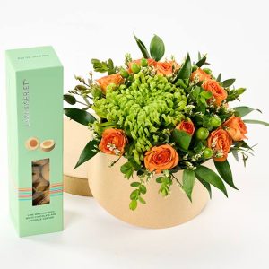Fars blomsteræske med chokolade