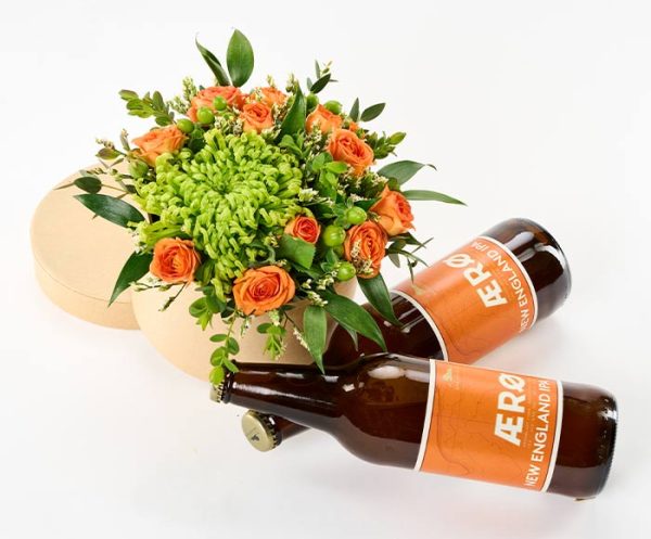 Fars blomsteræske med øl