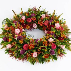 Luftig efterårskrans, floristens valg
