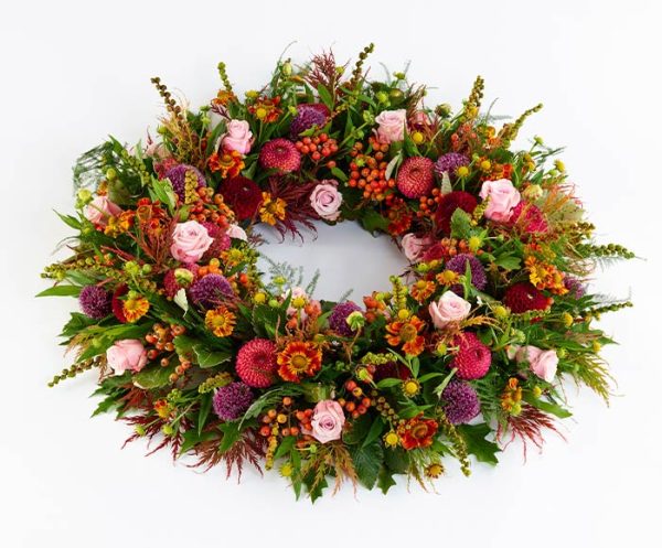 Luftig efterårskrans, floristens valg