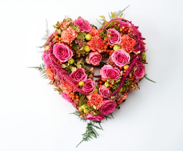 Varmt og åbent blomsterhjerte