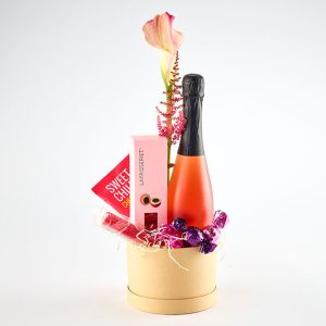 Godt til ganen æske, med rosévin og