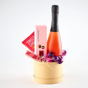 Godt til ganen æske, med rosévin