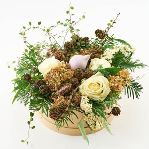 Kærlig jule blomsteræske