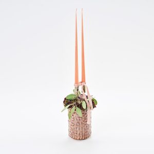 Moderne juledekoration i rosa