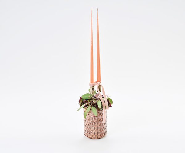 Moderne juledekoration i rosa