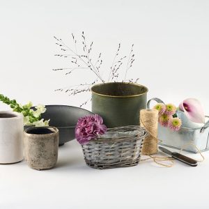 Floristens blomstertrylleri i valgfrit underlag