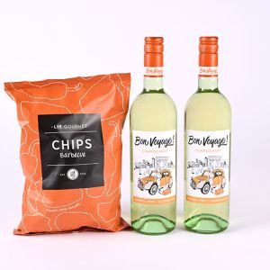 Alkoholfri vine med snacks