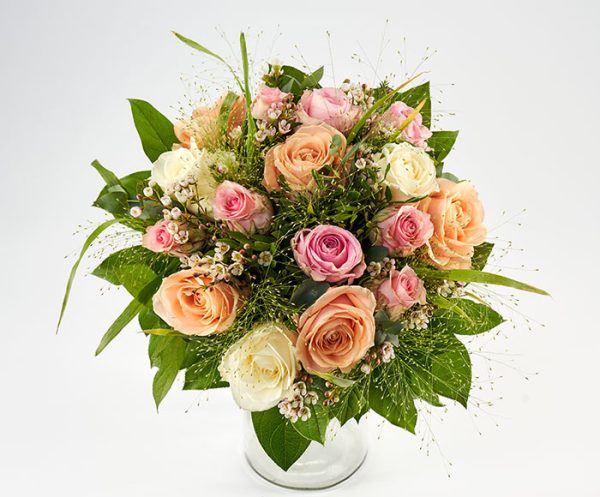 Valentinsbuket af roser, floristens valg