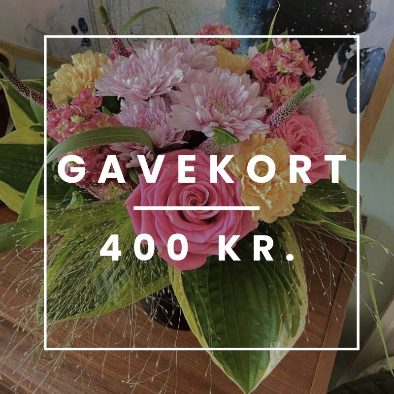 Blomstergavekort 400 kr. - Blomster til begravelse