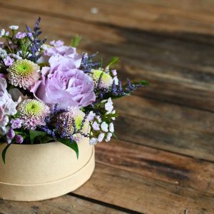 Blomster i æske