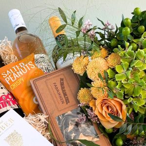 Gavekurve med blomster