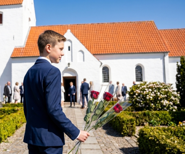Tre røde roser til konfirmanderne - Send blomster med Bloomit