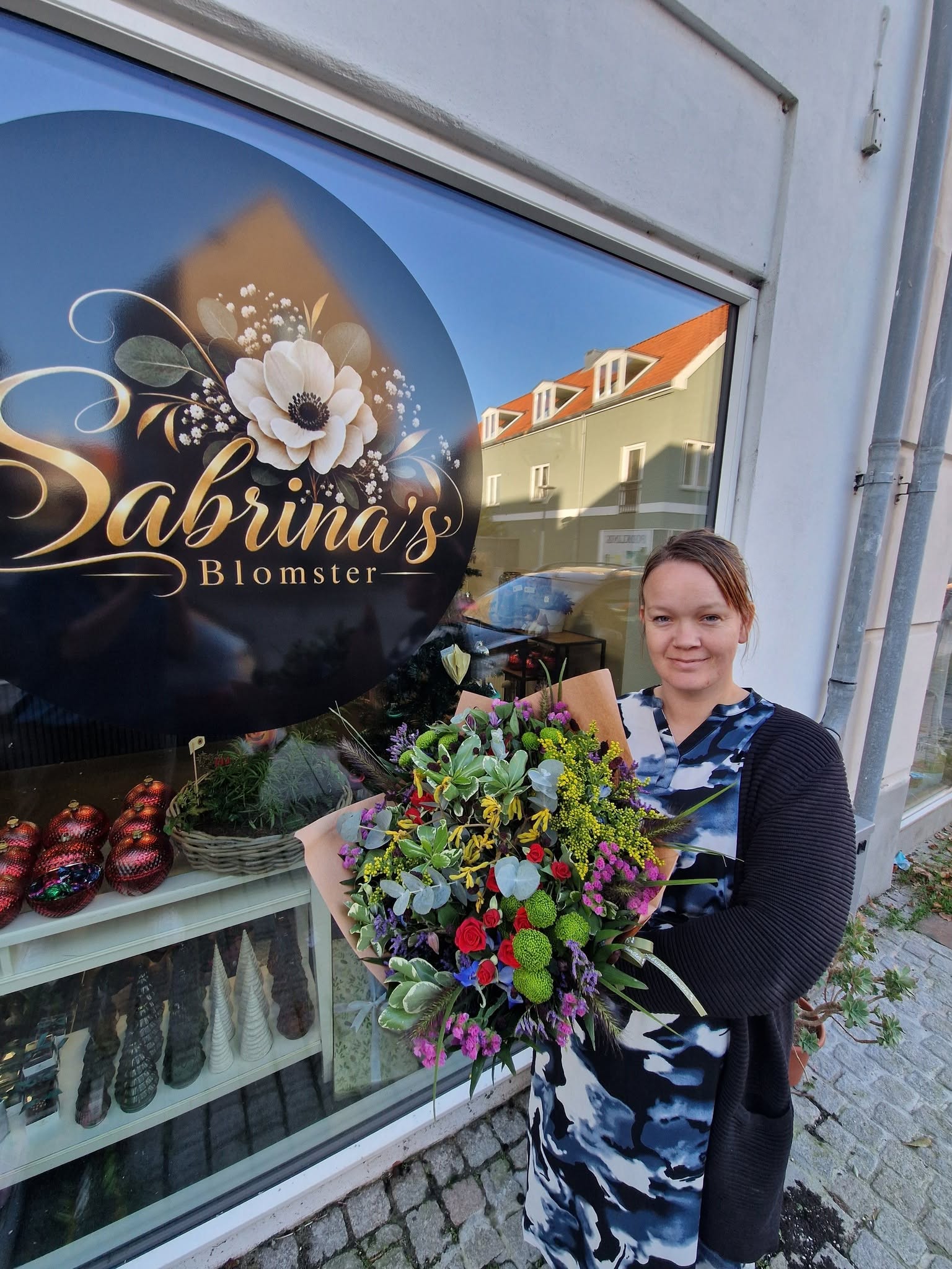 Butiksfacade Sabrinas blomster