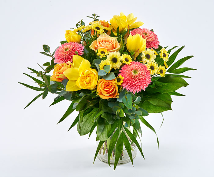 Forårsbuket i gult tema, floristens valg